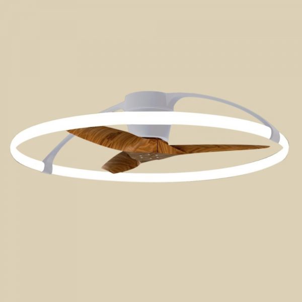 NEPAL VENTILADOR PLATA/NOGAL LED 7533 MANTRA - Imagen 2