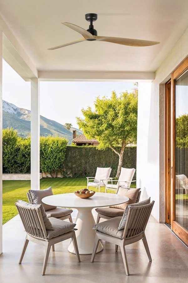 OUTWOOD L Ø150CM MARRON PALAS ROBLE IP44 34360 FARO - Imagen 4