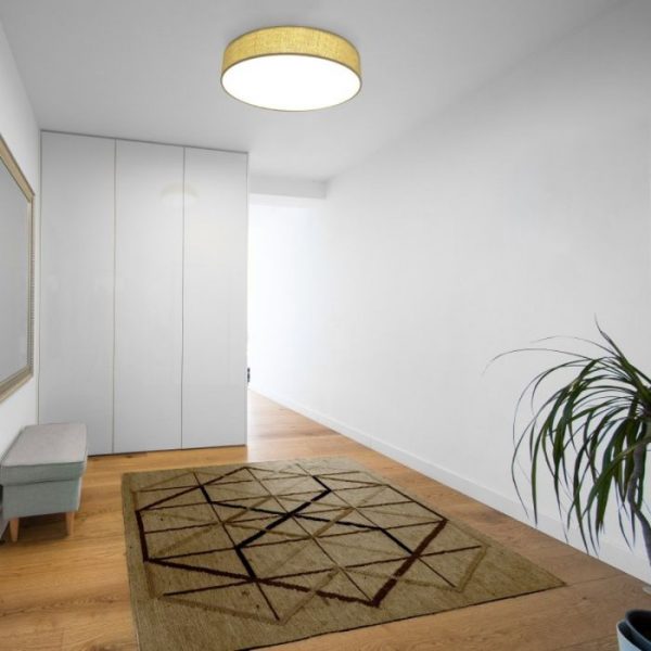 SULION MOON PLAFÓN LINO BEIGE Ø40 - Imagen 3