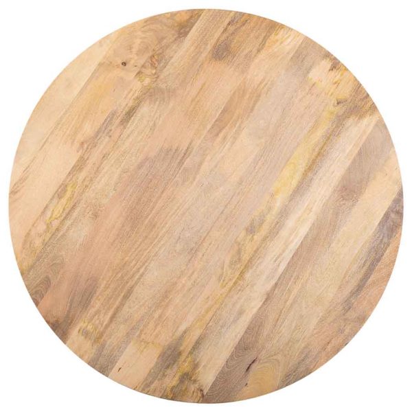 MESA COMEDOR REDONDA MANGO NATURAL 150X150X77CM - Imagen 3