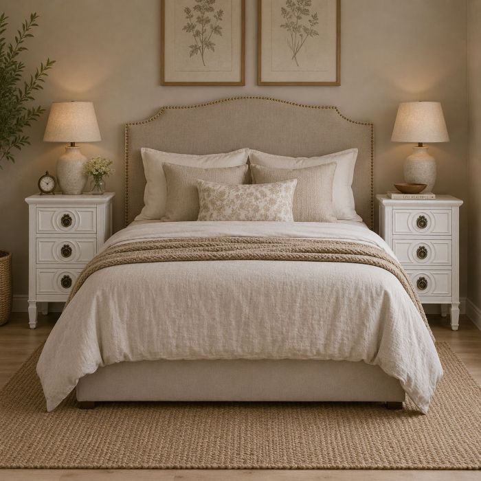 MESITA NOCHE MADERA BLANCA 46X32.5X67CM