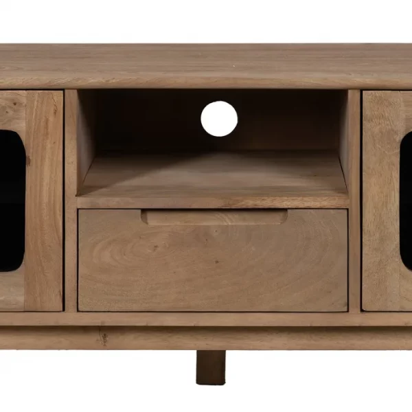 MUEBLE TV NATURAL MADERA DE MANGO SALÓN 180 X 40,50 X 48 CM - Imagen 6
