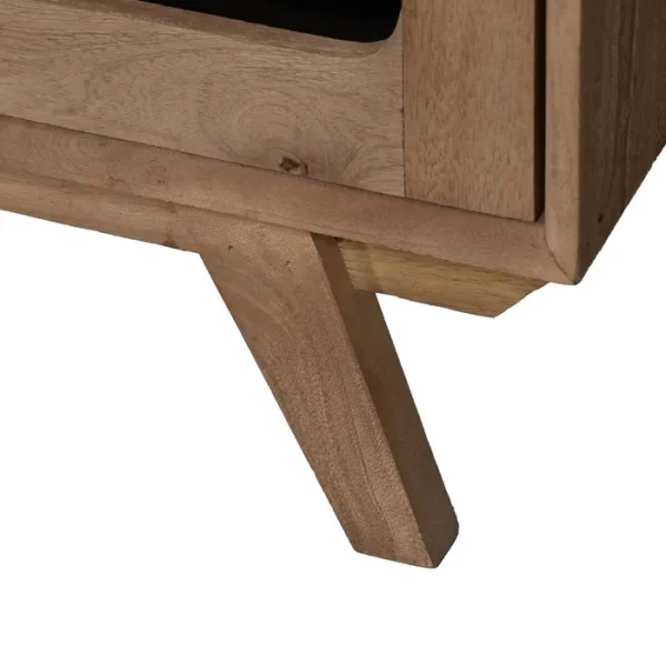 MUEBLE TV NATURAL MADERA DE MANGO SALÓN 180 X 40,50 X 48 CM - Imagen 12