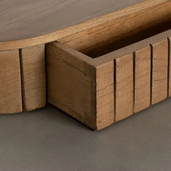 ESCRITORIO MADERA-MICROCEMENTO SALÓN 150 X 60 X 82 CM - Imagen 5