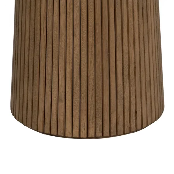 MESA COMEDOR MADERA-MICROCEMENTO SALÓN 120 X 120 X 77 CM - Imagen 8