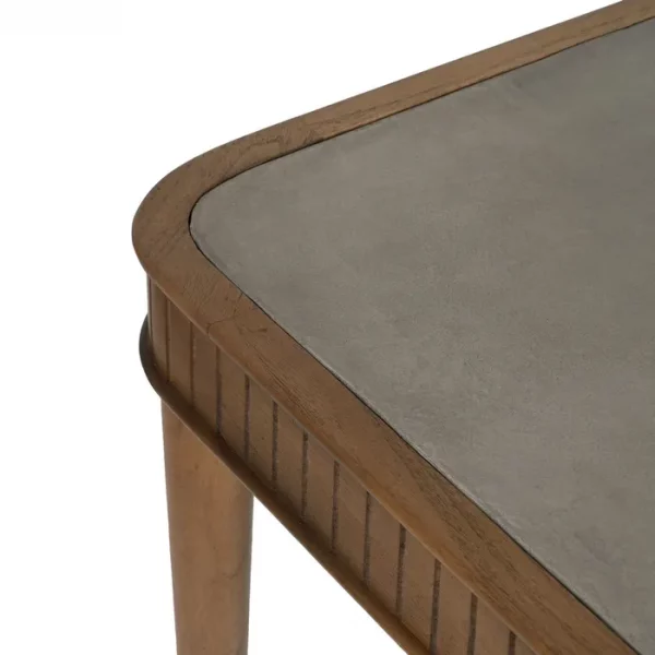 MESA COMEDOR MADERA-MICROCEMENTO SALÓN 220 X 100 X 76 CM - Imagen 3