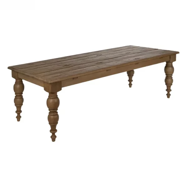 MESA COMEDOR MADERA DE ROBLE SALÓN 240 X 98 X 77 CM - Imagen 2