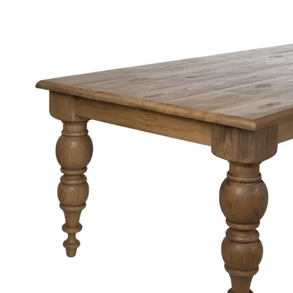 MESA COMEDOR MADERA DE ROBLE SALÓN 300 X 98 X 77 CM - Imagen 4