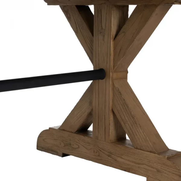 MESA COMEDOR MADERA DE ROBLE SALÓN 240 X 98 X 76 CM - Imagen 5