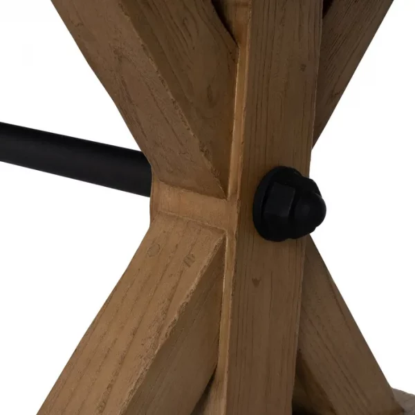 MESA COMEDOR MADERA DE ROBLE SALÓN 240 X 98 X 76 CM - Imagen 6