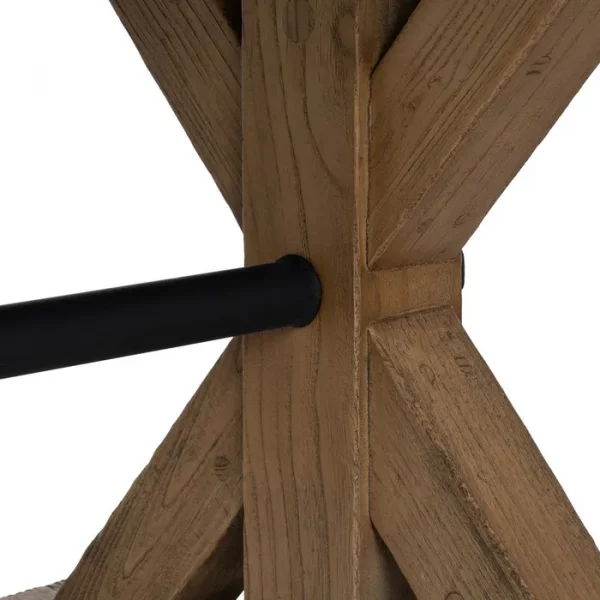 MESA COMEDOR MADERA DE ROBLE SALÓN 300 X 98 X 76 CM - Imagen 5