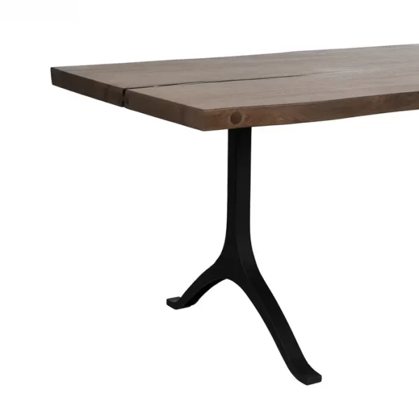 MESA COMEDOR MADERA-METAL SALÓN 240 X 90 X 77 CM - Imagen 6