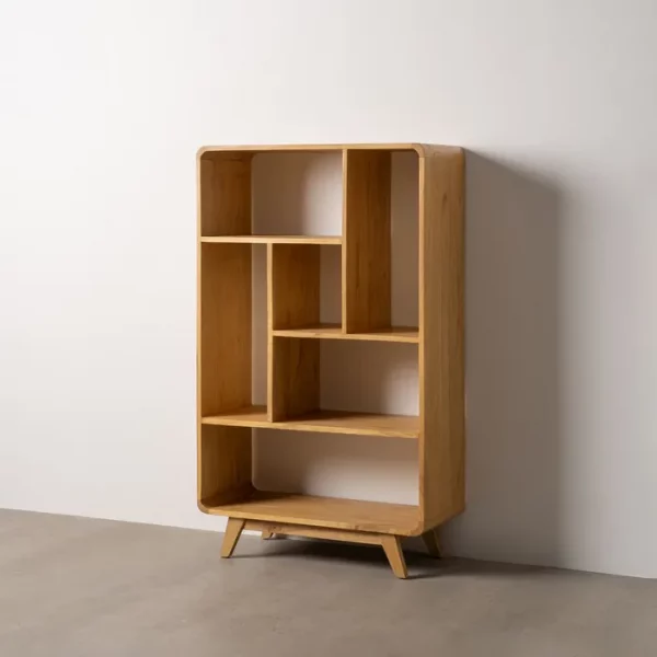 ESTANTERÍA NATURAL MADERA MINDI SALÓN 90 X 40 X 150 CM