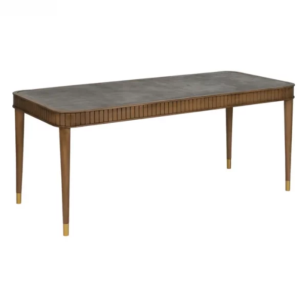 MESA COMEDOR MADERA-MICROCEMENTO SALÓN 180 X 80 X 76 CM - Imagen 2