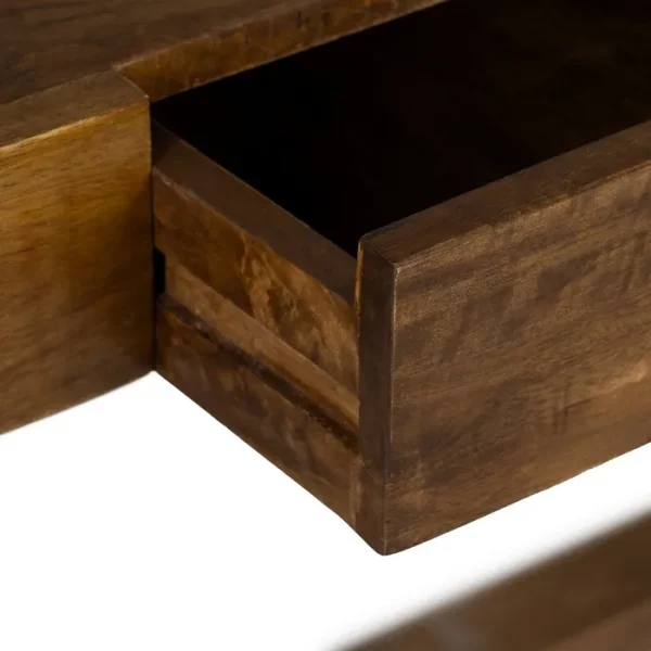 ESCRITORIO NATURAL MADERA DE MANGO 122 X 62 X 90 CM - Imagen 7