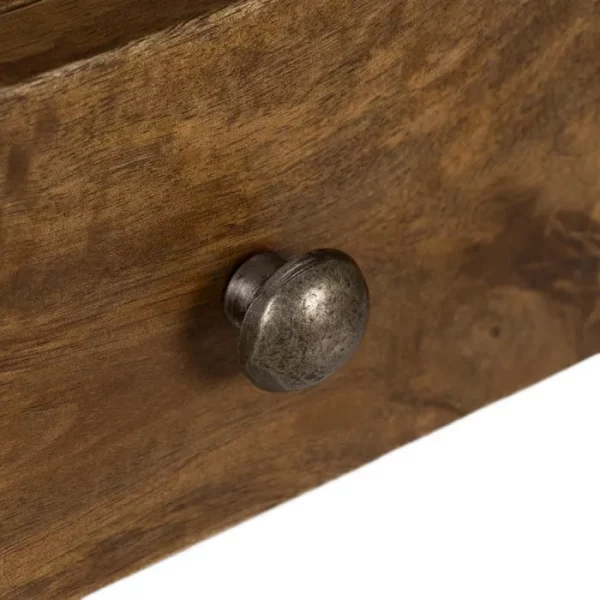 ESCRITORIO NATURAL MADERA DE MANGO 122 X 62 X 90 CM - Imagen 8