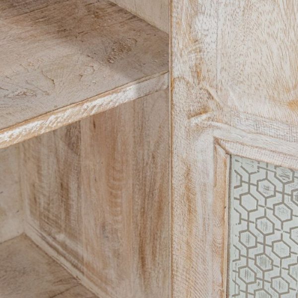 APARADOR MADERA MANGO C/4 PUERTAS 180x40x90CM - Imagen 8