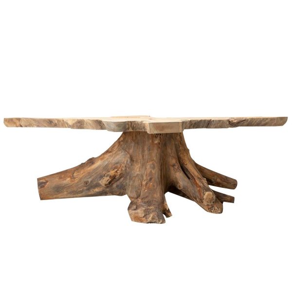 MESA CENTRO RAIZ TECA NATURAL OWIOT 160x140x45 CM - Imagen 2