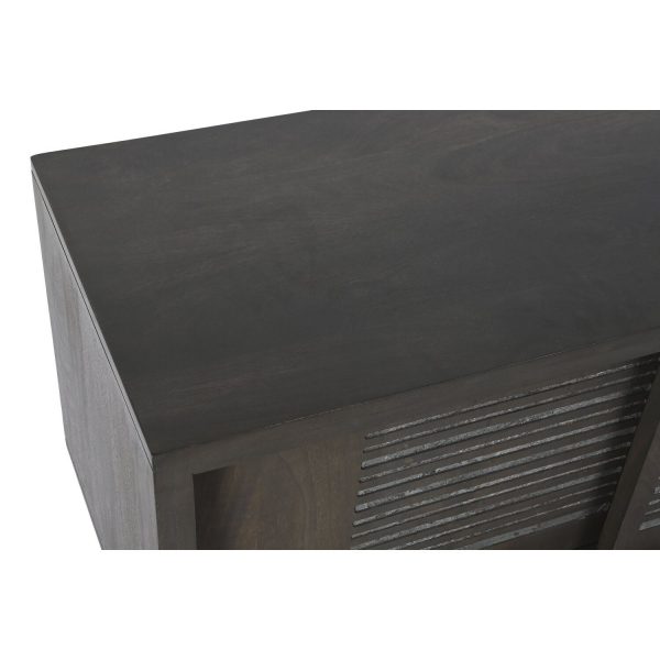MUEBLE TV MANGO METAL 160X40X50 MARRON - Imagen 2