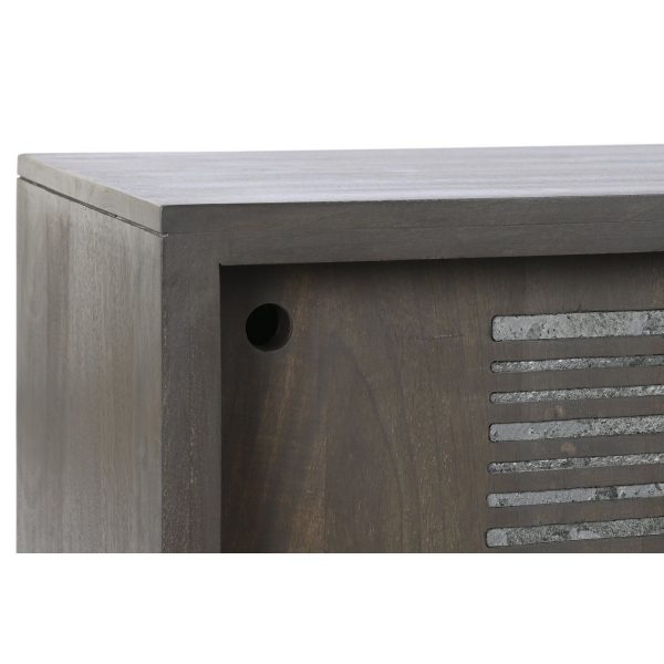 MUEBLE TV MANGO METAL 160X40X50 MARRON - Imagen 3