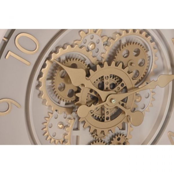RELOJ PARED HIERRO CRISTAL 46X8,5X46 MOVIMIENTO - Imagen 3