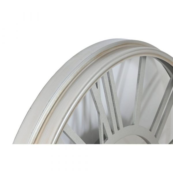 RELOJ PARED HIERRO 102X9,5X102 MOVIMIENTO PLATEADO - Imagen 2