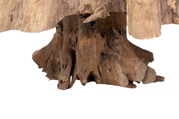 MESA CENTRO RAIZ TECA NATURAL OWIOT 160x140x45 CM - Imagen 6