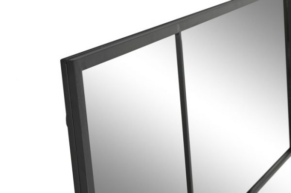 ESPEJO HIERRO CRISTAL 90X2X180 NEGRO - Imagen 2