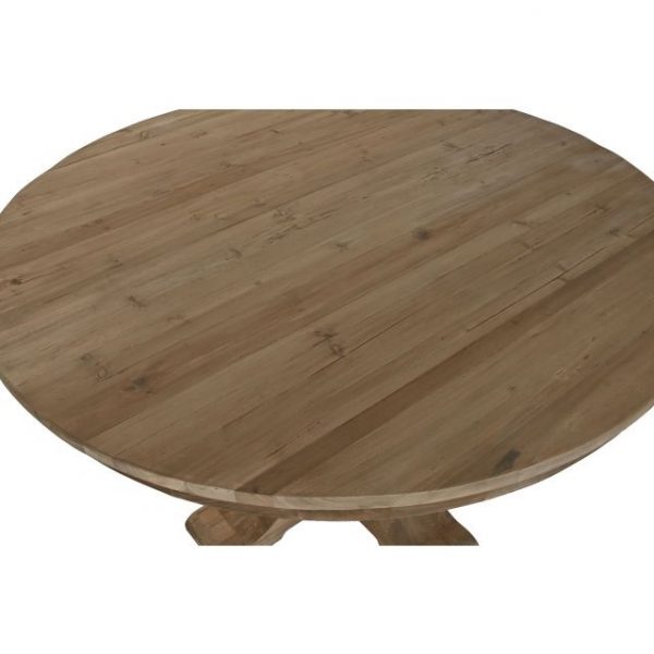 MESA REDONDA COMEDOR MADERA RECICLADA 140X140X76 - Imagen 3