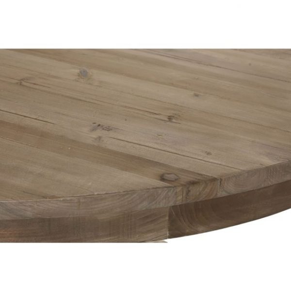 MESA REDONDA COMEDOR MADERA RECICLADA 140X140X76 - Imagen 4