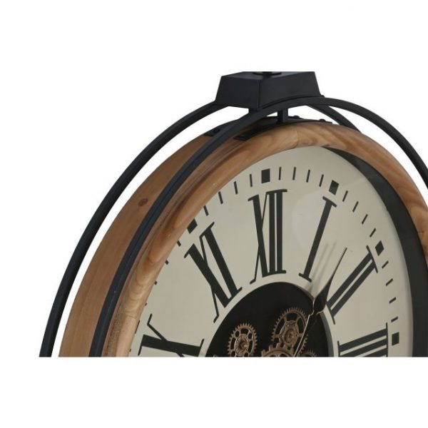 RELOJ PARED METAL PINO 74X9X91 MOVIMIENTO NATURAL - Imagen 2