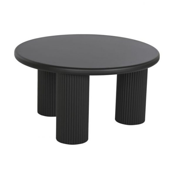 MESITA AUXILIAR METAL 75X75X40 NEGRO - Imagen 2