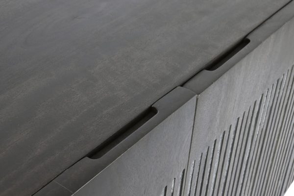 BUFFET MANGO METAL 177X45X77 MARRON - Imagen 3