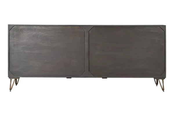 BUFFET MANGO METAL 177X45X77 MARRON - Imagen 8