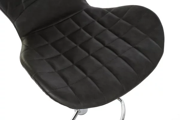 TABURETE PU METAL 47X50X110 110CM GRIS OSCURO - Imagen 2