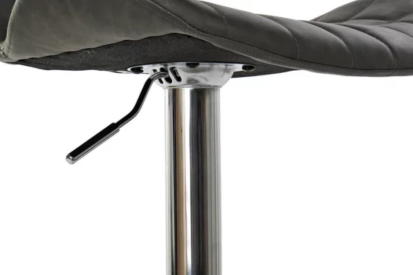 TABURETE PU METAL 47X50X110 110CM GRIS OSCURO - Imagen 4