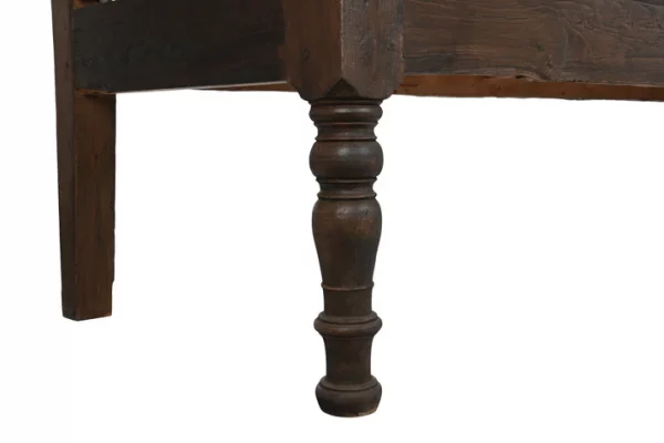BANCO TECA MACIZA 196X68X82 75,00 TALLADO - Imagen 7