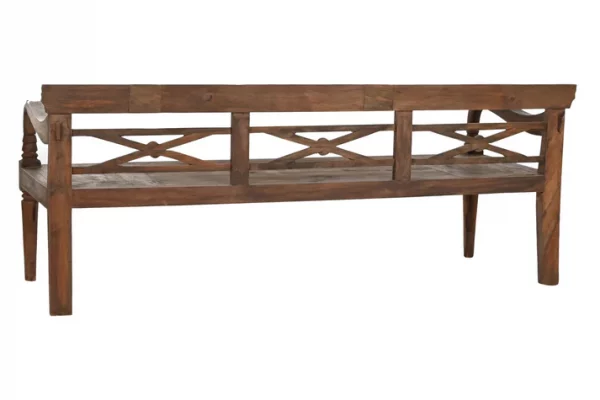 BANCO TECA MACIZA 190X70X75 55,00 TALLADO - Imagen 3