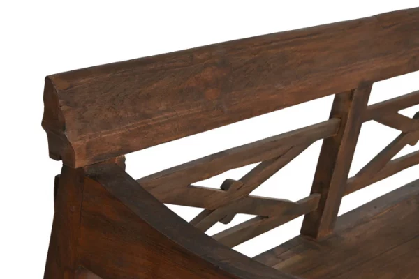 BANCO TECA MACIZA 190X70X75 55,00 TALLADO - Imagen 6
