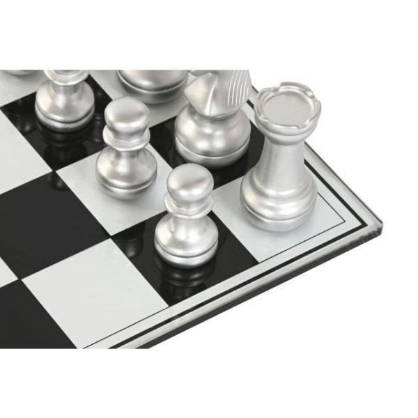 JUEGO DE MESA RESINA CRISTAL 60X60X0,5 AJEDREZ - Imagen 2