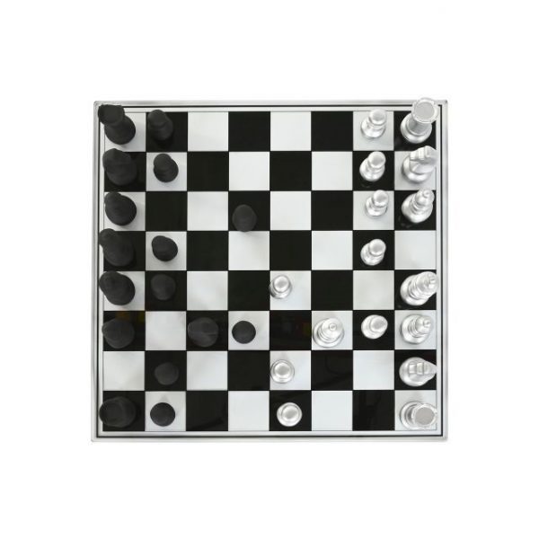 JUEGO DE MESA RESINA CRISTAL 60X60X0,5 AJEDREZ - Imagen 5