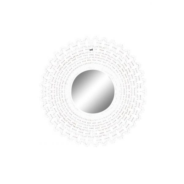 ESPEJO MDF CRISTAL 90X2,5X90 DECAPE BLANCO - Imagen 2