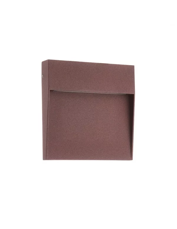 APLIQUE SEÑALIZADOR CUADRADO LED 6W CORTEN BAKER 7642 MANTRA