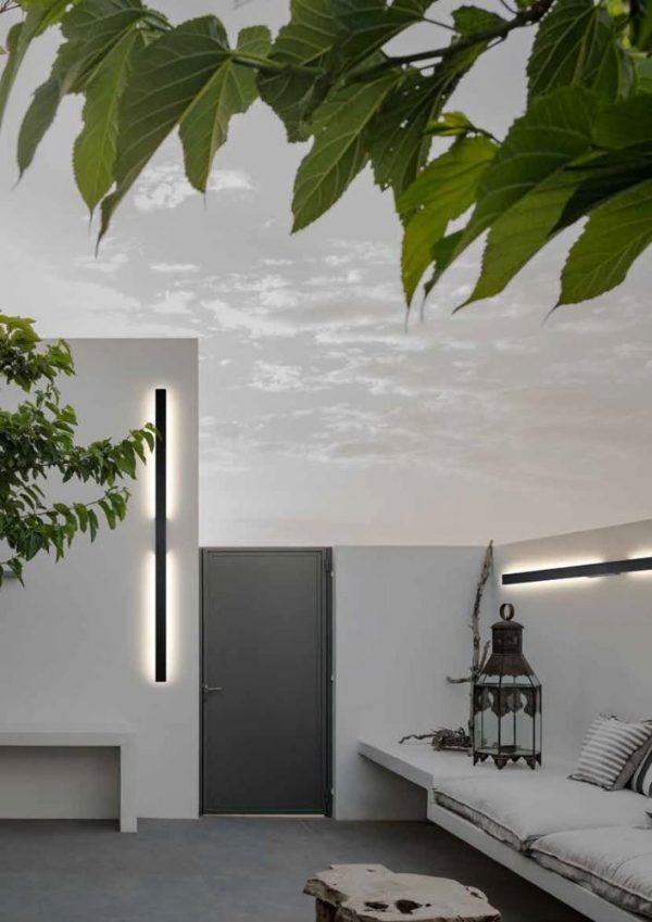 APLIQUE EXTERIOR LED 20W LOTUS GRIS OSCURO 7991 MANTRA - Imagen 2