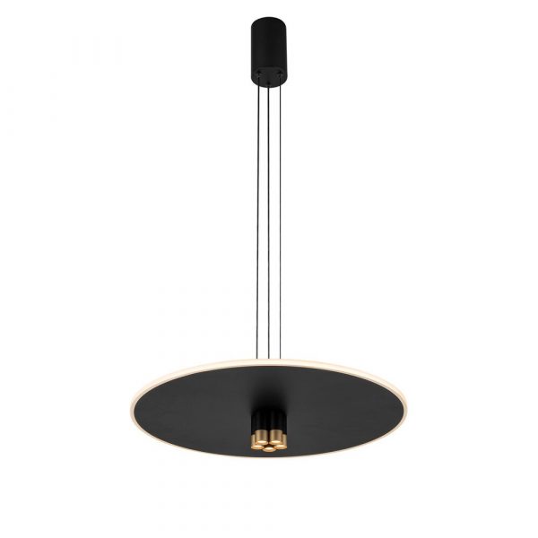COLGANTE LED 42W NOMADA NEGRO ORO 8982 MANTRA - Imagen 2