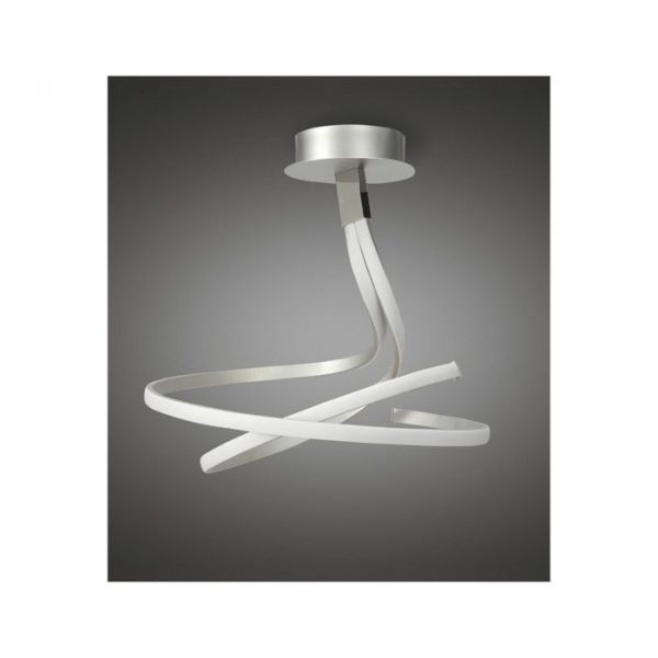 LAMPARA DOBLE - DIMABLE NUR PLATA/CROMO LED 50W 3000K - Imagen 3