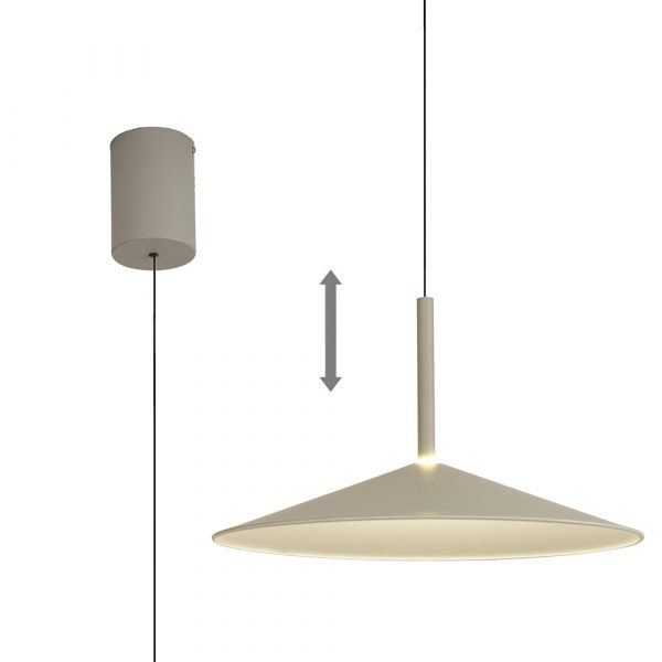 COLGANTE LED 16W CALICE CENIZA 7893 MANTRA - Imagen 2