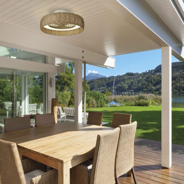 KILIMANJARO MINI VENTILADOR RATAN LED 8226 MANTRA - Imagen 3