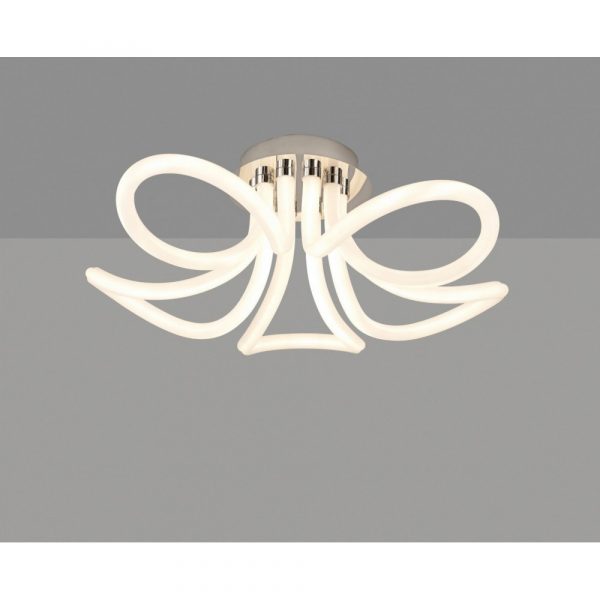 MANTRA KNOT LINE LÁMPARA PLAFÓN CROMO 60W - Imagen 2