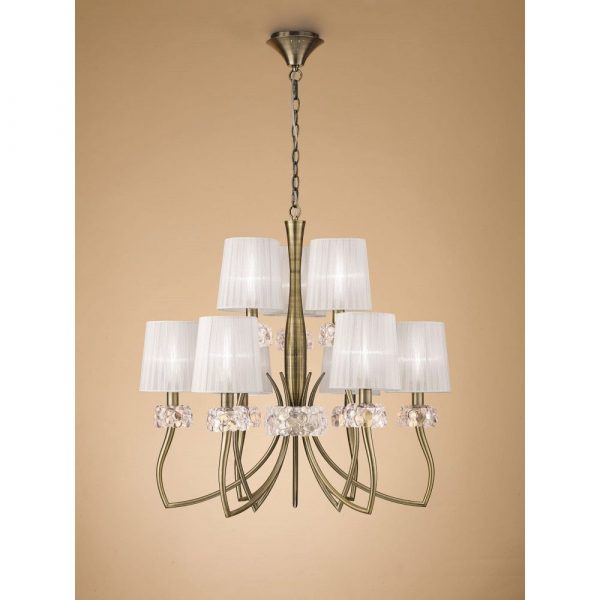 MANTRA LOEWE LÁMPARA COLGANTE CUERO 9L - Imagen 2
